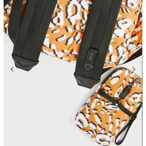 TED BAKER LONDON Leopard Print Puffer Backpack Yellow NWT Ted Baker London | Bags | Ted Baker Londonleopard Print  main image 2